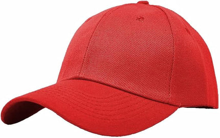 Glory Max Plain Baseball Cap Hook & Loop Strap Adjustable Solid Blank Curved Visor Hat