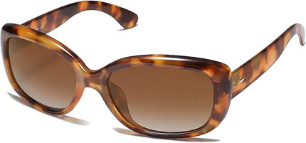 SOJOS Vintage Square Sunglasses for Women Polarized UV Protection Havana Frame SJ2111
