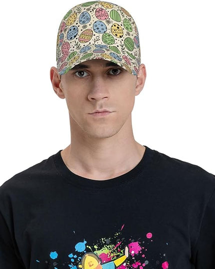 Easter Baseball Cap,Rabbit Eggs Baseball Hat,Fashion Snapback Hats Outdoor Trucker Hat for Women Men
