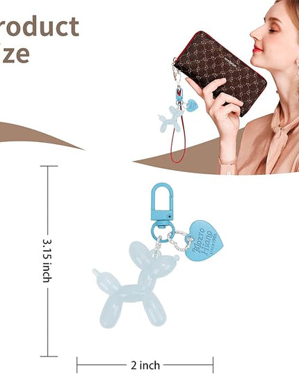 Balloon Dog Keychain Cute Bag Charm Handbag Purse Key Accessories