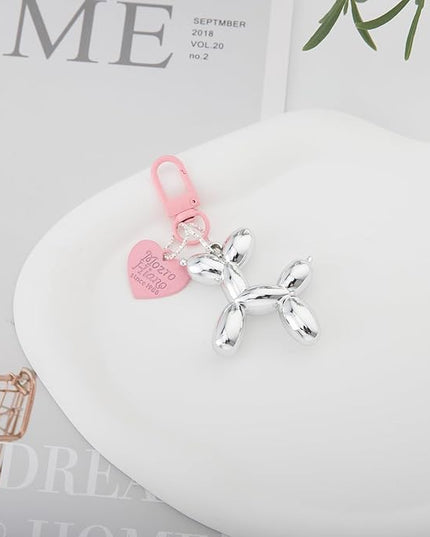 Balloon Dog Keychain Cute Bag Charm Handbag Purse Key Accessories