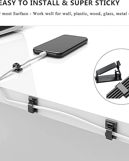 311Pcs Cable Management Organizer Kit 4 Cable Sleeve Split,53Cable Clips 12Cord Clips Holder,22 Cable Ties, 20 Adhesive Wall Cable Tie, 200Fasten Cable Ties for TV Office Home Electronics