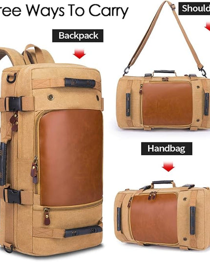 KAKA Wear-Resistant Durable Backpack,Duffle Bag Travel Carry On Backpack
