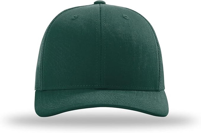 Richardson 112 Trucker Hat - Premium Adjustable Snapback Hat - Structured Six Panel Richardson Blank Caps