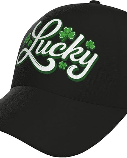 St. Patrick's Day Baseball Cap, Irish Green Clover Trucker Hat for Men Women, Fashion Adjustable Sun Visor Dad Hat