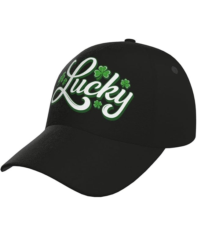 St. Patrick's Day Baseball Cap, Irish Green Clover Trucker Hat for Men Women, Fashion Adjustable Sun Visor Dad Hat