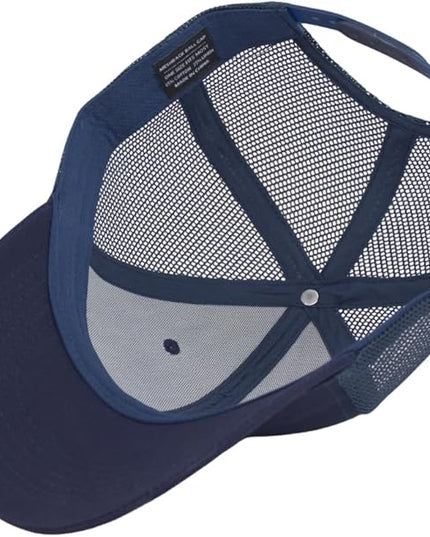 TSSGBL Classic Mesh Trucker Hat, Small & OSFM & XXL Options, Men Women Basic Adjustable Snapback Plain Blank Baseball Cap