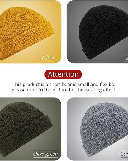 SATINIOR Trawler Beanie Watch Hat Roll-up Edge Skullcap Fisherman Beanie for Women Men