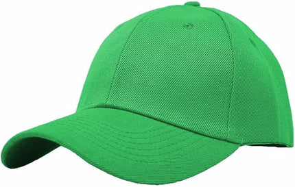 Glory Max Plain Baseball Cap Hook & Loop Strap Adjustable Solid Blank Curved Visor Hat