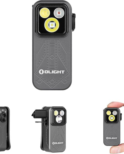 OLIGHT Oclip Pro EDC Flashlight Clip-on Light, Rechargeable 500 Lumens with Three Lighting Solutions Type-C Charging, Magnetic Flash Lights for Outdoor or Indoor Use(Phantom Squadron)