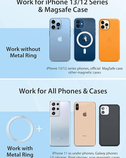 VICSEED for MagSafe Car Mount [Upgraded Strongest Magnet Power] Magnetic Phone Holder for Car Vent 360 Adjustable Magnetic Car Phone Holder Mount for iPhone 16 Pro Max 15 14 13 12 Plus Mini