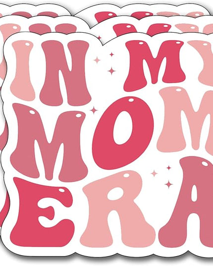 (3Pcs) in My Mom Era Sticker, Sticker Gifts Mom Decorate Books, Laptops, Water Bottles Kindles Stickers, Phones Tumbler Waterproof Vinyl 3" Inch