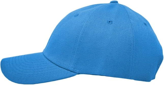 Glory Max Plain Baseball Cap Hook & Loop Strap Adjustable Solid Blank Curved Visor Hat