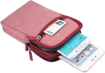 Universal Cell Phone Purse Multipurpose Waist Pack Bag for Outdoor Sports Moblie Phone Carrying Cases Belt Bag Pouch for iPhone X/8/7/6/6S Plus Samsung Galaxy Series Phones Under 6.3'' from WaitingU