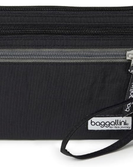 Baggallini Anti-theft RFID Currency Organizer 8"x4.25" Travel Accessory Passport Holder Money Belt Wallet w/Card Slots