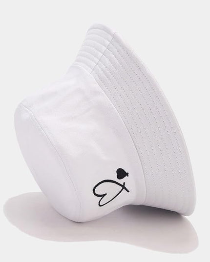 XYIYI Fashion Embroidery Bucket Hat Cotton Beach Fisherman Hats for Women Girls