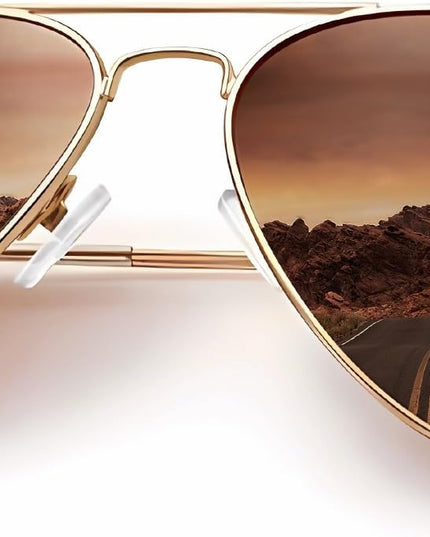 KALIYADI Classic Aviator Sunglasses for Men Women Driving Sun glasses Polarized Lens UV Blocking