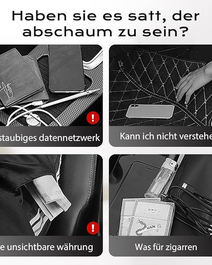 3-in-1 Car Backseat Organizer, 2026 New Multifunctional Back Seat Car Organizer with Cup Holder, Tissue Box, Trash Bin & Hooks for Hold Phones, Snacks, Drinks, Handbags (2, Black)
