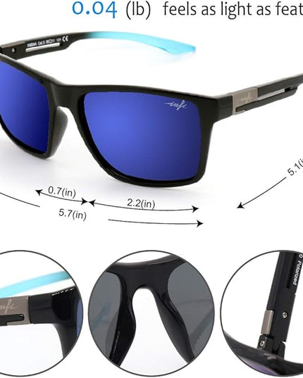 INFI Fishing Polarized Sunglasses for Men Driving Running Golf Sports Glasses Square UV Protection Designer Style Unisex