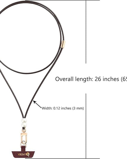 2-in-1 Utility Lanyard phone strap wrist strap-Leather
