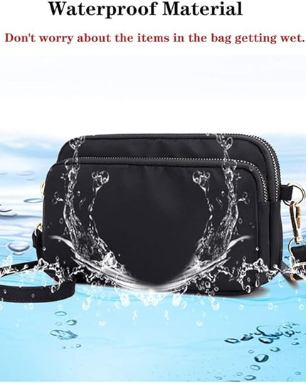 MINTEGRA Crossbody Bag for Women, Lightweight Purses Nylon Small Shoulder Bag Satchel