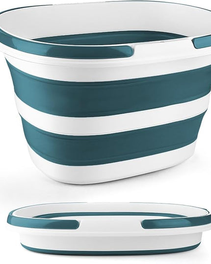 Collapsible Bucket for Cleaning, 4.2 Gallons Mop Bucket with Handle for Floor Window Car Washing, Silicone Ice Buckets for Parties Camping Fishing Beach, RV Laundry Storage Household Cleaning Supplies
