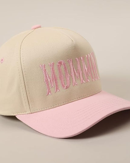 MIRMARU Two-Tone Vintage Canvas Trucker Hats for Men & Women, Adjustable Size Baseball Caps with Trendy Embroidered Design