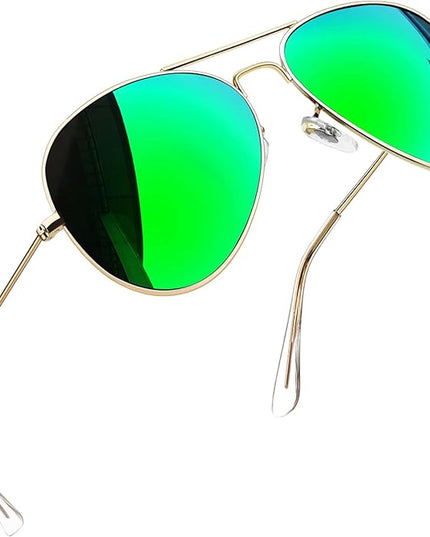 Joopin Polarized Metal Aviation Sunglasses Men, Classic Military Sun Glasses Women, Rectangle Shades UV400 Protection Costume