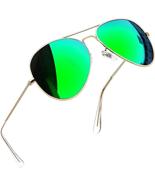 Joopin Polarized Metal Aviation Sunglasses Men, Classic Military Sun Glasses Women, Rectangle Shades UV400 Protection Costume