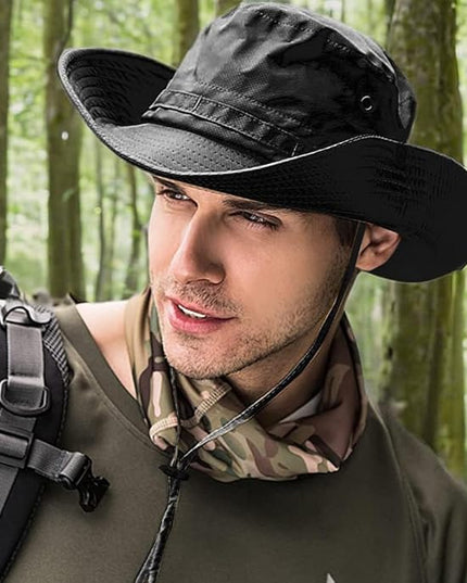Sun Hats for Men Women Bucket Hat UPF 50+ Boonie Hat Foldable UV Protection Hiking Beach Fishing Summer Safari