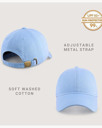 CHOK.LIDS Everyday Premium Dad Hat Unisex Cotton Baseball Cap for Men and Women Adjustable Lightweight Polo Style Curved Brim