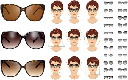 The Fresh Women's Oversized Square Jackie O Cat Eye Hybrid Butterfly Fashion Sunglasses - Exquisite Packaging