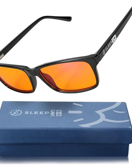 100% Blue Light Blocking Glasses - Women + Men - Better Sleep - Anti Eye Strain Protection - Computer Screens Gaming