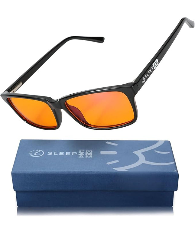 100% Blue Light Blocking Glasses - Women + Men - Better Sleep - Anti Eye Strain Protection - Computer Screens Gaming
