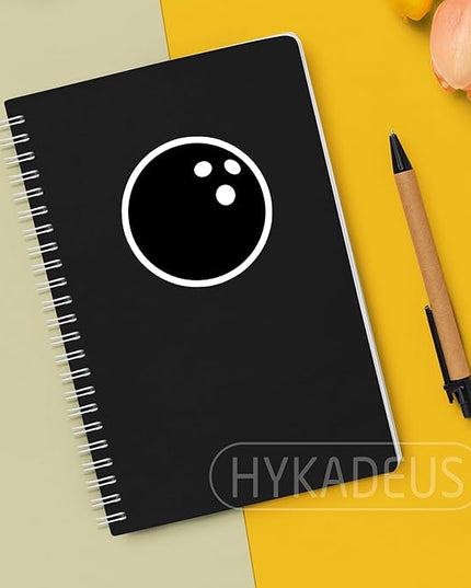(3Pcs) Bowling Stickers Waterproof Vinyl Bowling Ball Decals for Water Bottle, Tumbler, Laptop, Phone Case, Poster Board, Scrapbooking, Team Players, Coach, 3" x 3"