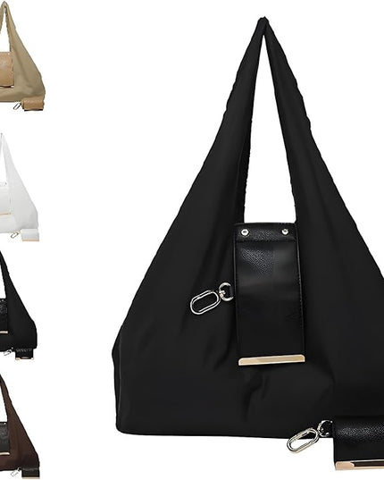 Keychain Tote Bag, Compact Handbag for Women, Expandable & Portable Purse for Daily Errands, Shopping, Work