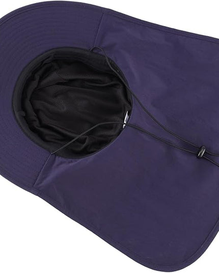 Home Prefer UPF 50+ Sun Hats for Men Women Wide Brim Fishing Hat with Neck Flap UV Protection Sunblock Safari Bucket Hat
