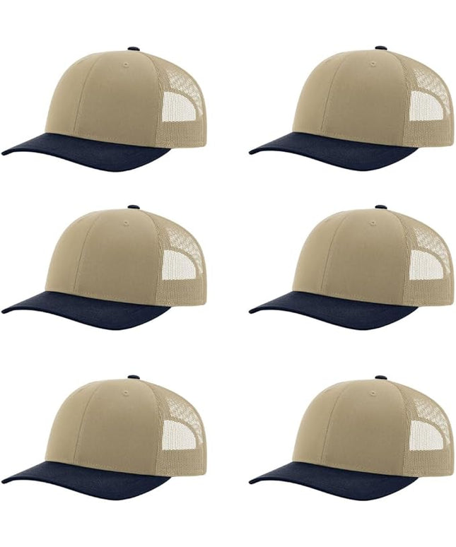 Richardson 112 Classic Six-Panel Adjustable Snapback Trucker Cap | Bulk Packs Available