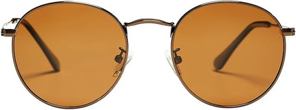 Pro Acme Small Round Metal Polarized Sunglasses for Women Retro Designer Style