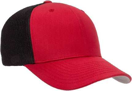 Flexfit 6511 Fitted Mid-Profile Stretchable Mesh Panels Trucker Cap | Bulk Pack Available