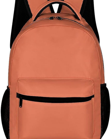 Fashion Burnt Sienna Backpack Lightweight Large Capacity Laptop Daybag for Travel Work