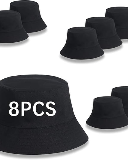 DASSNANE Sublimated Bucket Hats Bulk Solid Color DIY Blank Hat Bucket Hats for Men, Women and Adults