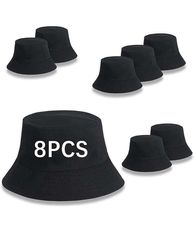 DASSNANE Sublimated Bucket Hats Bulk Solid Color DIY Blank Hat Bucket Hats for Men, Women and Adults