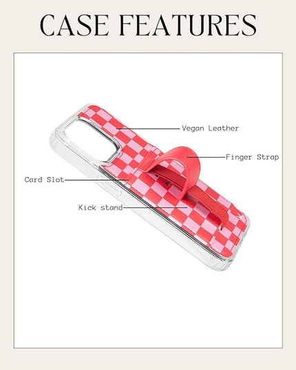 Walli Cases for iPhone 17 Air Case Aesthetic Wallet Phone Case Card Holder, Securely Holds up to 2 Cards - Cute, Trendy Phone Cover for Women, fits iPhone 17 Air, with Kickstand & Finger Strap