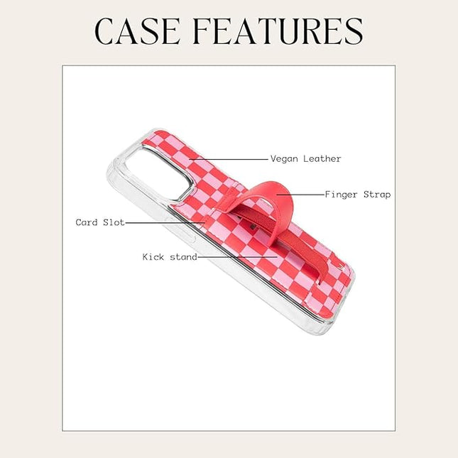 Walli Cases for iPhone 17 Air Case Aesthetic Wallet Phone Case Card Holder, Securely Holds up to 2 Cards - Cute, Trendy Phone Cover for Women, fits iPhone 17 Air, with Kickstand & Finger Strap