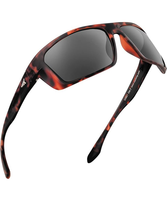 KastKing Huzzah Polarized Sport Sunglasses for Men and Women, Ideal for Driving Fishing Cycling and Running,UV Protection