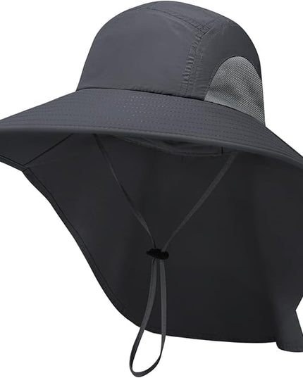 PFFY Sun Bucket Hats for Men Women 3” Wide Brim UPF 50+ Fishing & Beach Hat