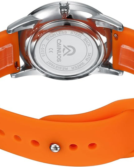 Nurse Watch for Medical Professionals, Students Women Men - Military Time Luminouse Easy Read Dial, 24 Hour with Second Hand, Colorful Silicone Band