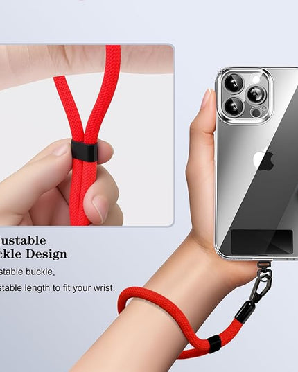 Phone Lanyard, 2 Pack Adjustable Cell Phone Lanyard Hand Phone Wrist Strap with Tether Tabs for Smartphones