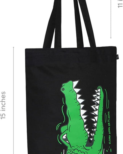 Ecoright Tote Bag for Women with Zipper, Small Tote Bag, Canvas Bag, Reusable Cotton Bag for Beach, Grocery, School & Work